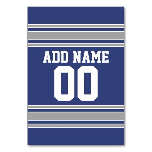 Team Jersey with Custom Name and Number Table Number