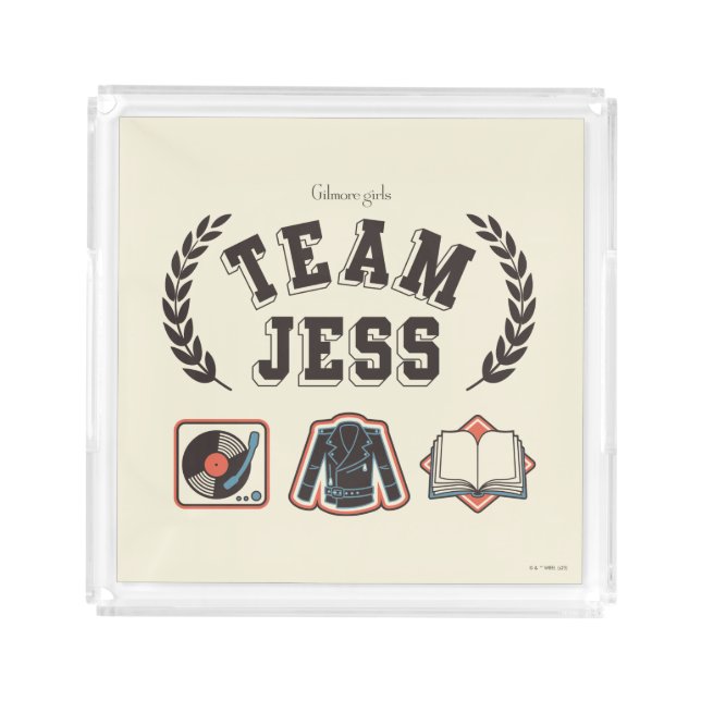 Team Jess Gilmore Girls Design Acrylic Tray (Front)