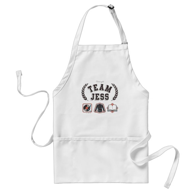 Team Jess Gilmore Girls Design Adult Apron (Front)