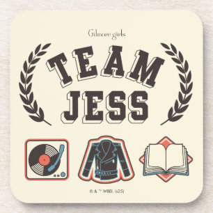 Team Jess Gilmore Girls Design Beverage Coaster
