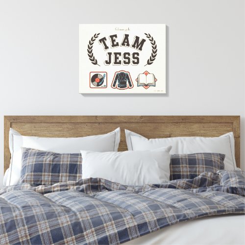 Team Jess Gilmore Girls Design Canvas Print