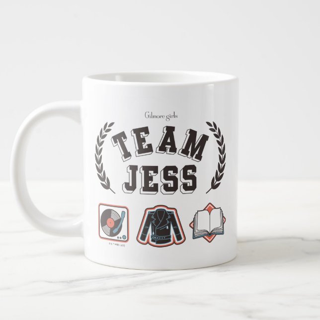 Team Jess Gilmore Girls Design Giant Coffee Mug (Left)