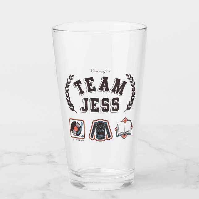 Team Jess Gilmore Girls Design Glass (Front)