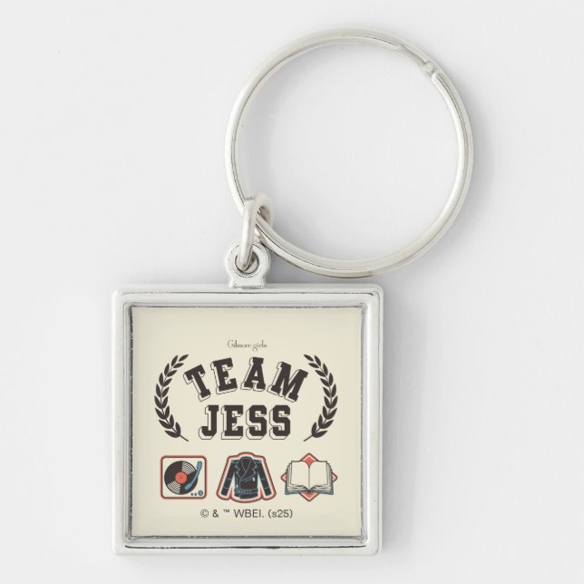 Team Jess Gilmore Girls Design Keychain (Front)
