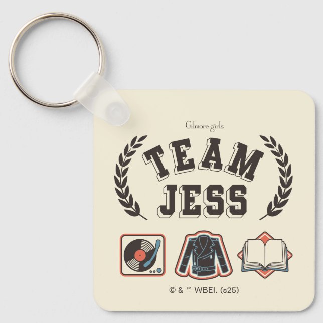 Team Jess Gilmore Girls Design Keychain (Front)