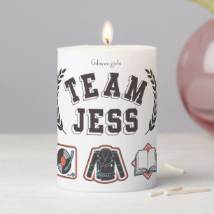 Team Jess Gilmore Girls Design Pillar Candle