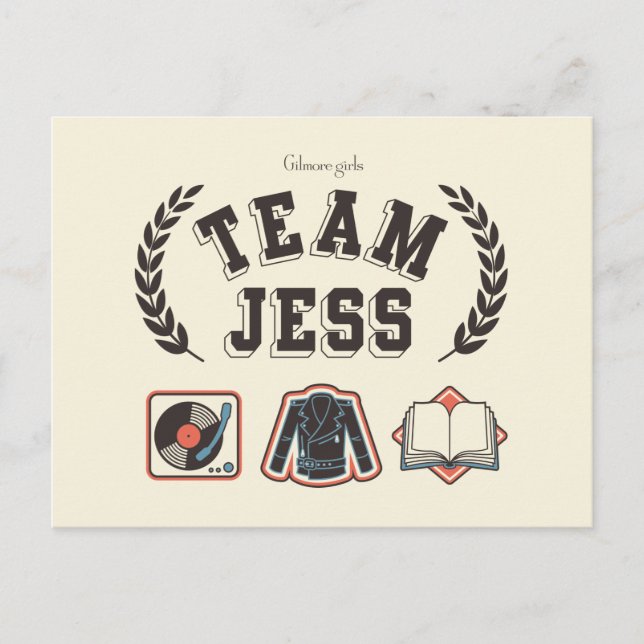 Team Jess Gilmore Girls Design Postcard (Front)