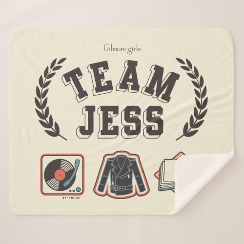 Team Jess Gilmore Girls Design Sherpa Blanket