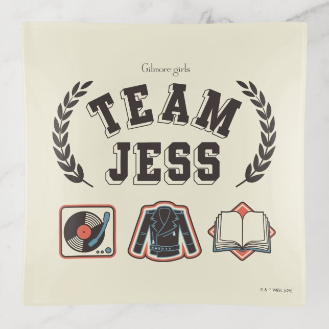 Team Jess Gilmore Girls Design Trinket Tray (Front)