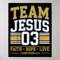 Team Jesus 03 Christian Faith Men Teen Girl Toddle