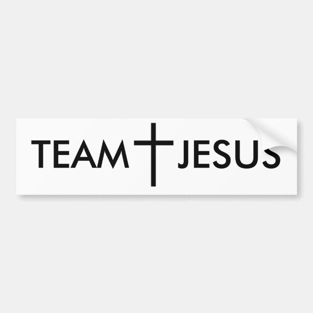 TEAM JESUS BUMPER STICKER (Front)