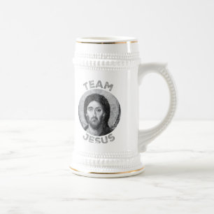 Team Jesus: Christ Pantocrator Icon Beer Stein