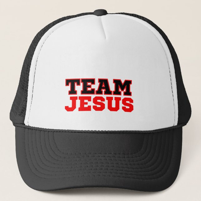 Team Jesus Christian Faith  Trucker Hat (Front)