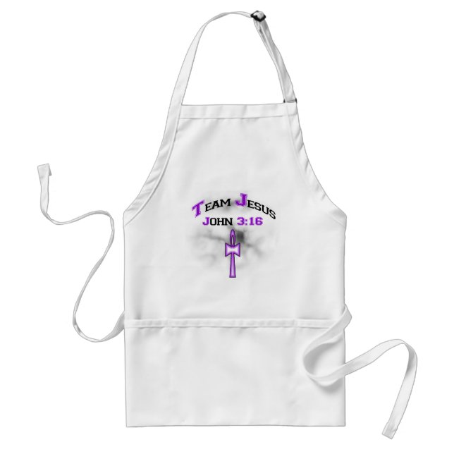 Team Jesus Christian John 316 Adult Apron (Front)