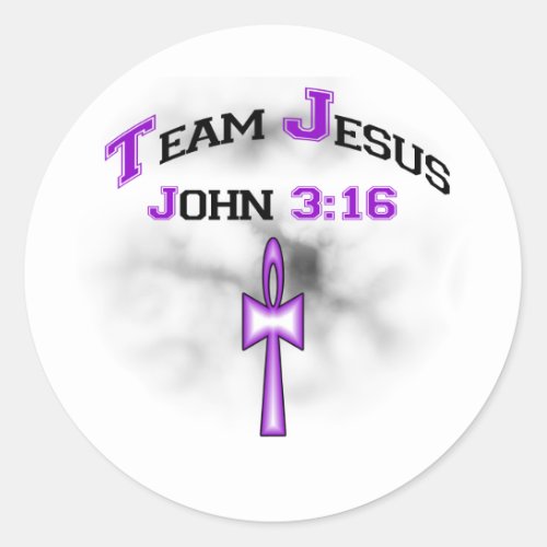 Team Jesus Christian John 316 Classic Round Sticker
