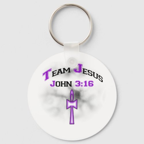 Team Jesus Christian John 316 Keychain