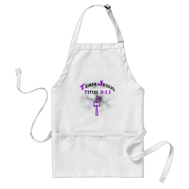 Team Jesus Christian Titus 211 Adult Apron (Front)