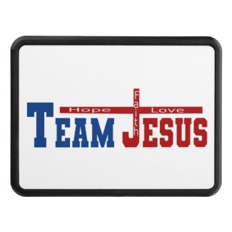 Team Jesus Hope, Faith, and Love Hitch Cover