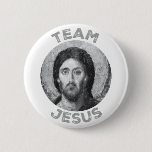 Team Jesus Iconography Item Button