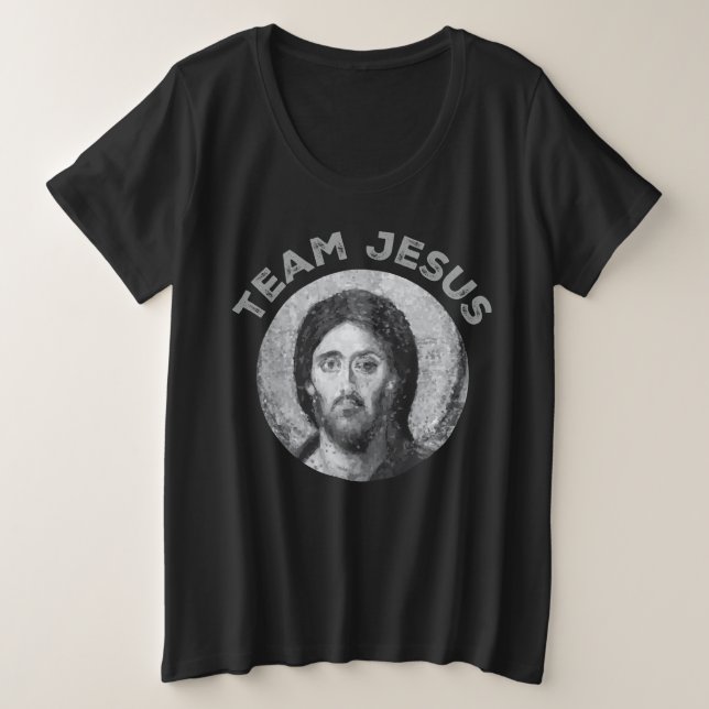 Team Jesus Iconography Item Plus Size T-Shirt (Design Front)