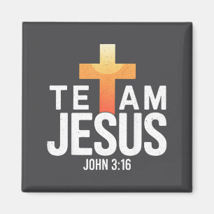 Team Jesus John 3_16 - Christian Religious Bible C Magnet
