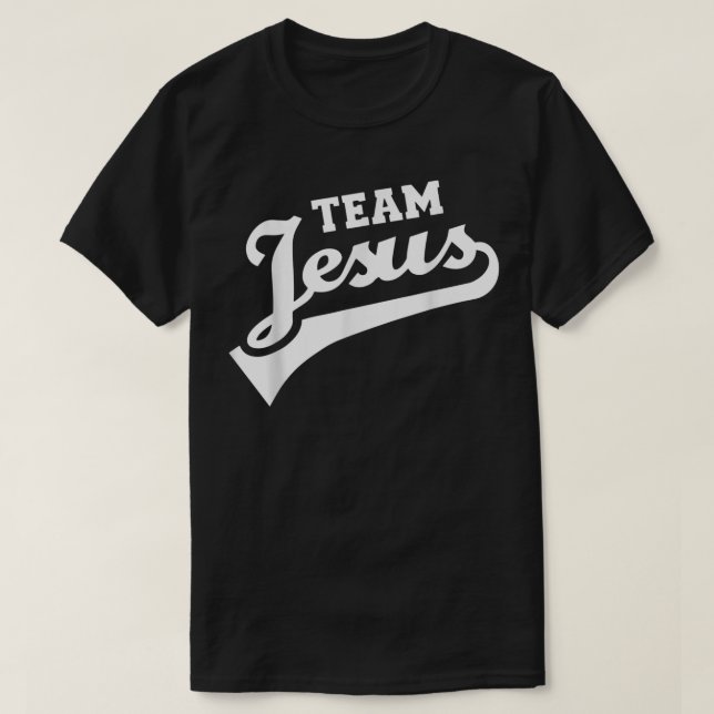 Team Jesus Lifetime Member funny tshirt Christian  (Design Front)