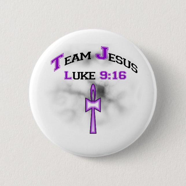 Team Jesus Luke 916 Button (Front)