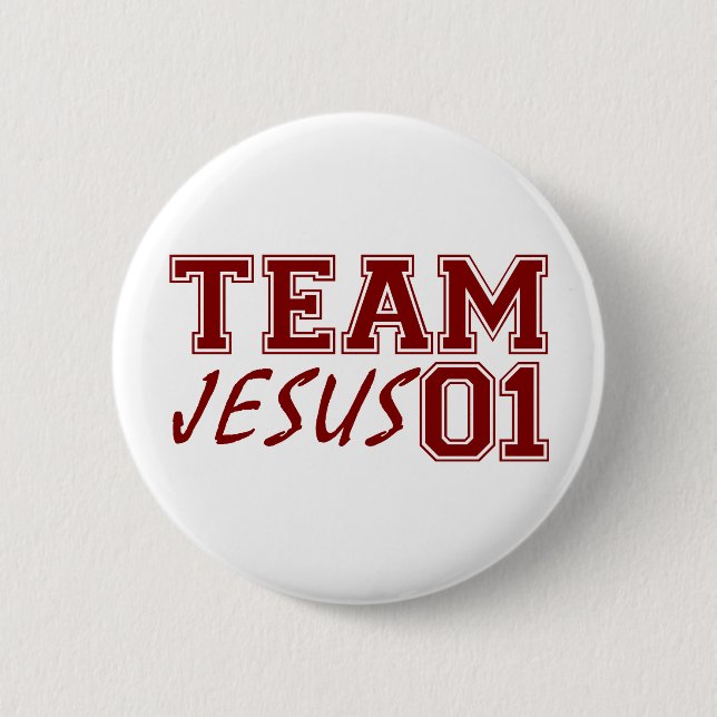 Team Jesus Pinback Button (Front)