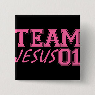 Team Jesus Pinback Button