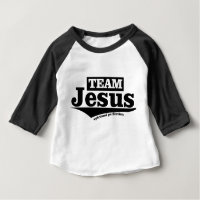 Team JESUS Spiritual Perfection Baby Raglan Baby T-Shirt