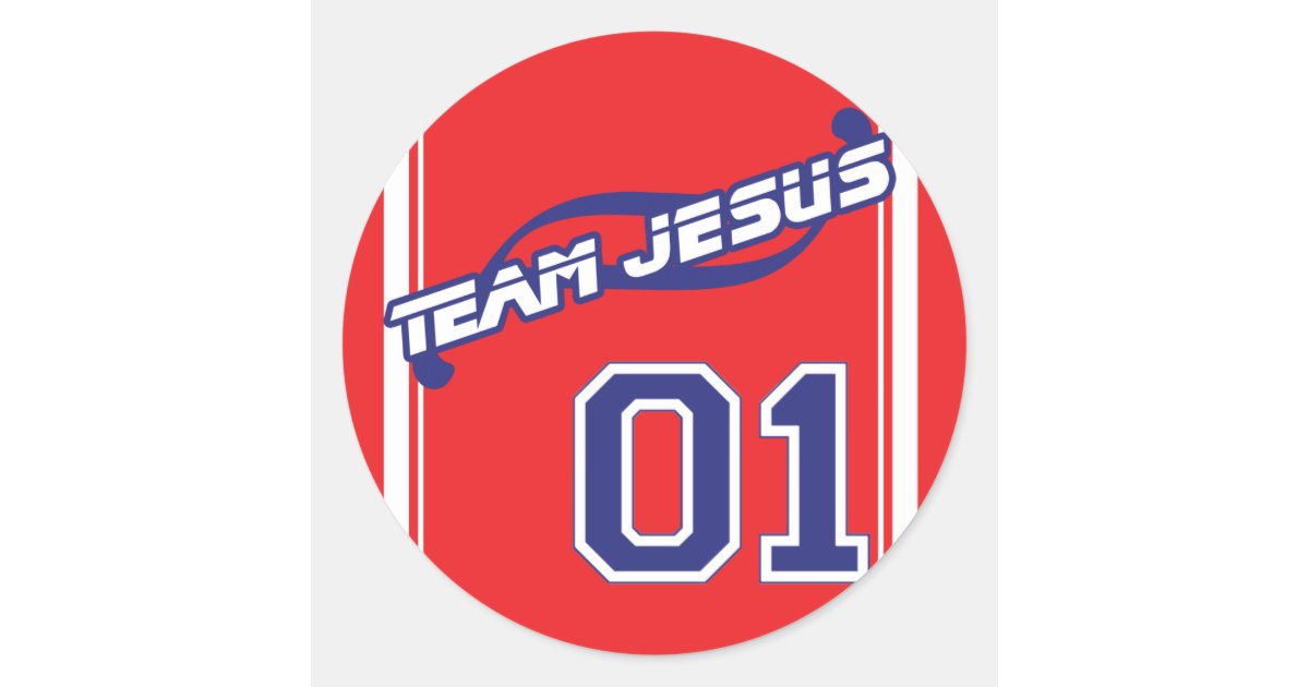 Team Jesus Sticker | Zazzle.com