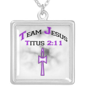 Team Jesus Titus 2:11 Christian Necklace