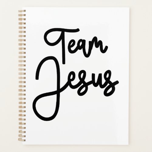 Team Jesus Unite in Faith  Love Planner