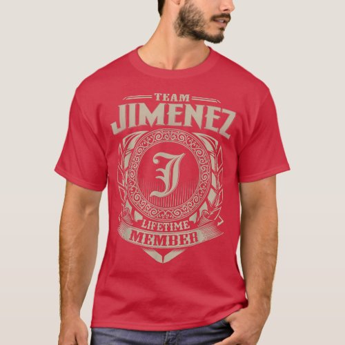 Team JIMENEZ Lifetime Member Vintage JIMENEZ Famil T_Shirt