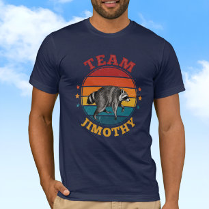 Team Jimothy the Raccoon Legend Gold Red Blue T-Shirt