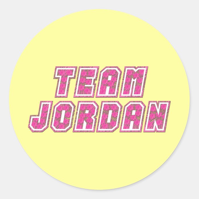 Team Jordan Stickers