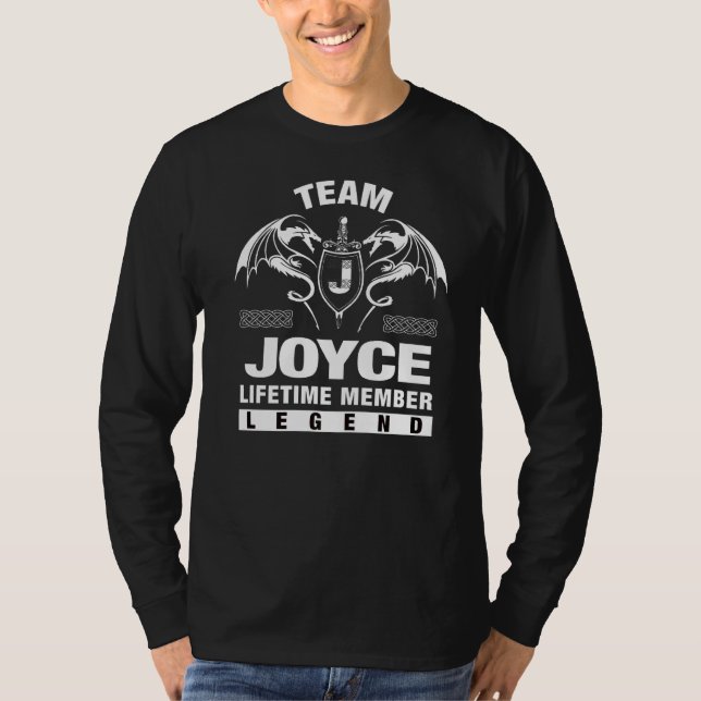 Team Joyce Lifetime Member   T-Shirt (Front)