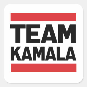 TEAM KAMALA SQUARE STICKER