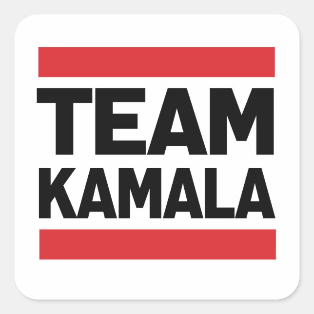 TEAM KAMALA SQUARE STICKER (Front)