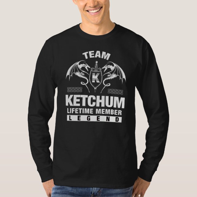 Team Ketchum Lifetime Member T-Shirt (Front)