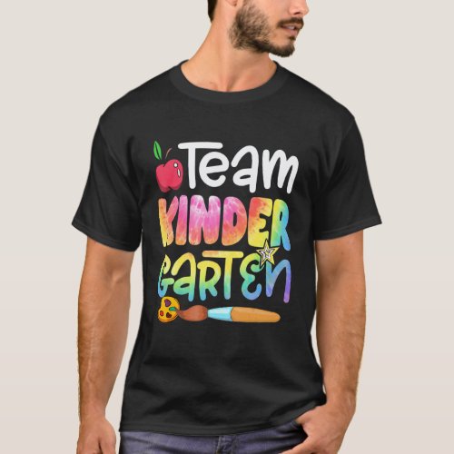 Team Kindergarten Back To School Tie Dye Teacher G T-Shirt
