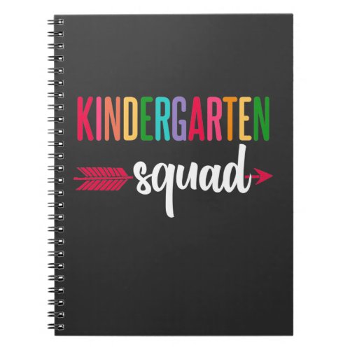 Team Kindergarten Squad First Day Teacher Kids Notebook