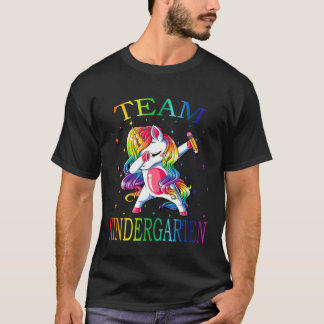Team Kindergarten Unicorn  Back To School T-Shirt