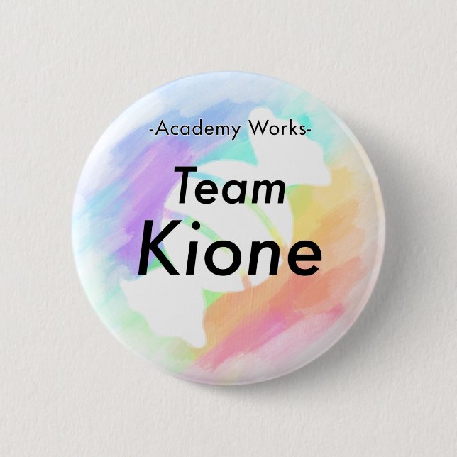 Team Kione - Academy Works Button (Front)