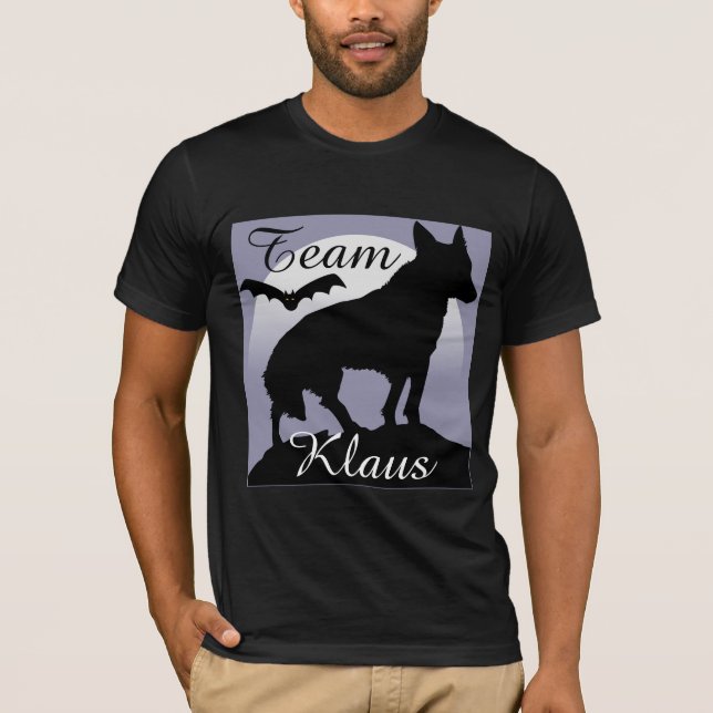 Team Klaus, Vampire Bat and Wolf Shirt (Front)