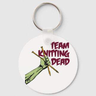 Team Knitting Dead Keychain