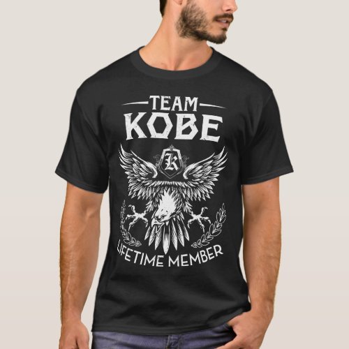 Team KOBE Lifetime Member Last Name T_Shirt