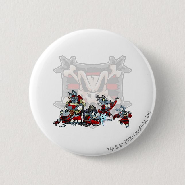 Team Krawk Island Group Pinback Button (Front)