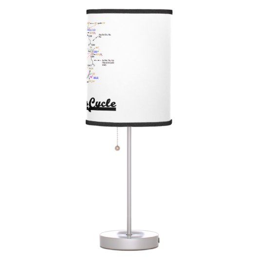 Team Krebs Cycle Citric Acid Cycle TCAC Table Lamp (Right)