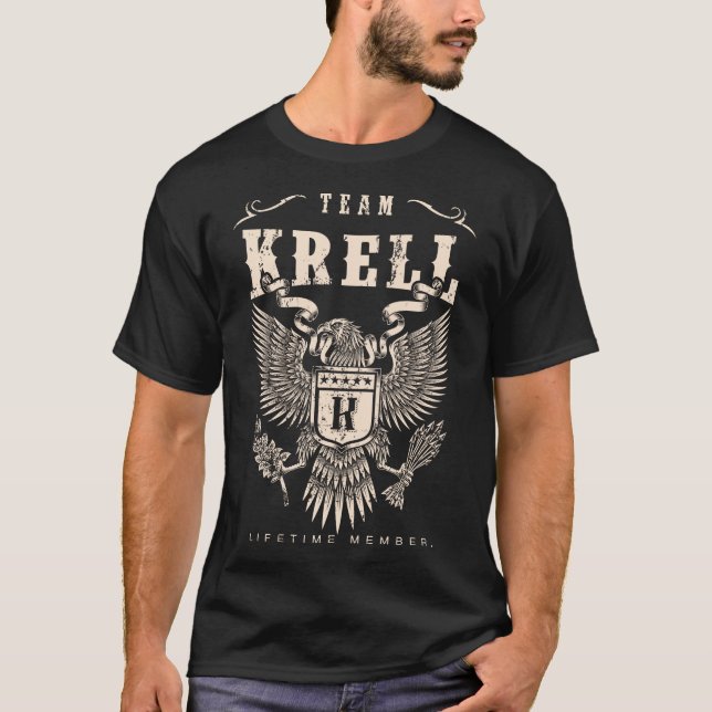 TEAM KRELL Lifetime Member. T-Shirt (Front)